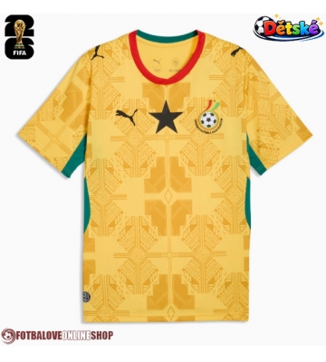 Ghana Venkovní dres komplet pro Děti MS 2026 Krátkým Rukávem (+ Krátké kalhoty)